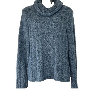 Cowl Neck Sweater Light Blue